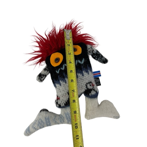 Skrimsli Plush Monster Toy Handmade in Iceland Knit Stuffed Animal Doll - Picture 9 of 10